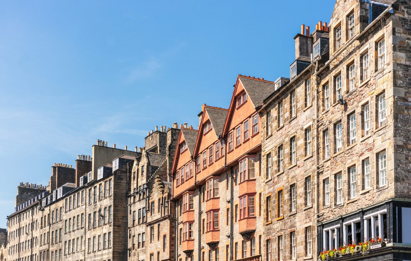 Edinburgh Old Town tenement buildings
