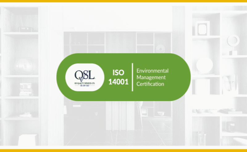 ISO 14001 Environmental Management Certification.
