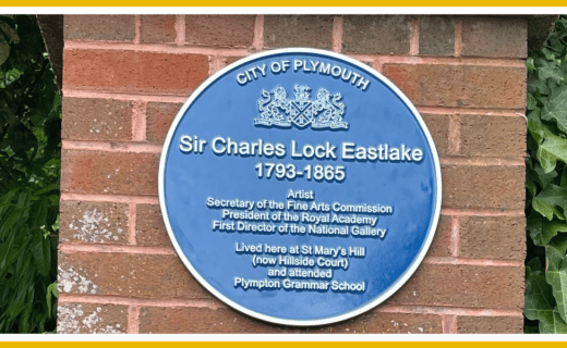 Blue plaque commemorating Sir Charles Lock Eastlake.