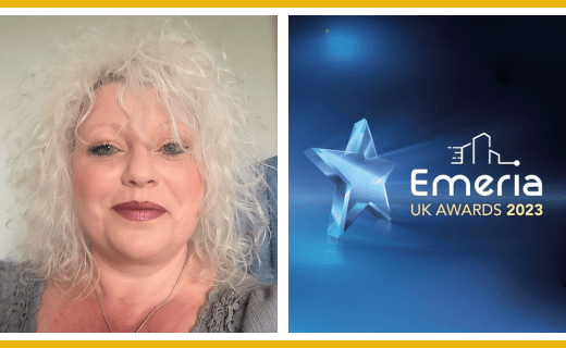 Petra Gledhill portrait and 2023 Emeria UK Awards star.
