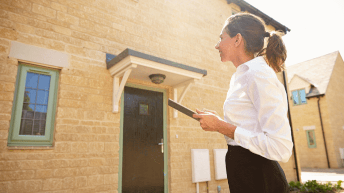 property manager inspecting a property